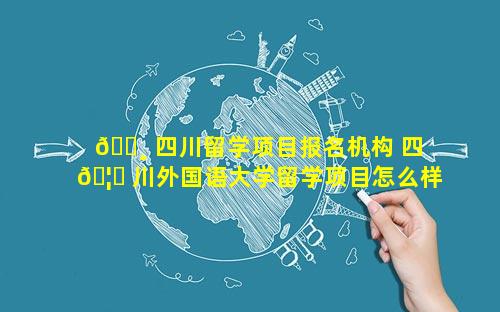 🕸 四川留学项目报名机构 四 🦅 川外国语大学留学项目怎么样